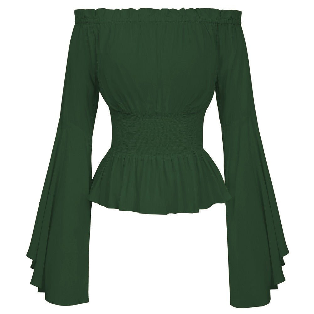 Off Shoulder Medieval Shirt, Pirate Blouse for Women