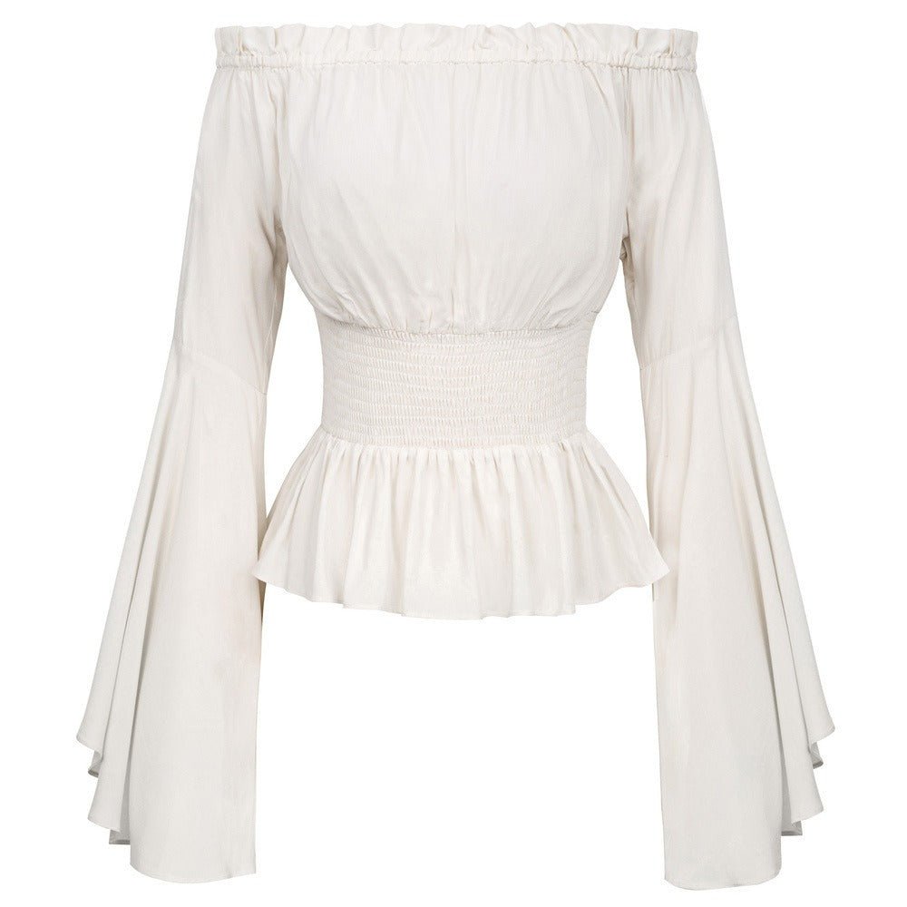 Off Shoulder Medieval Shirt, Pirate Blouse for Women