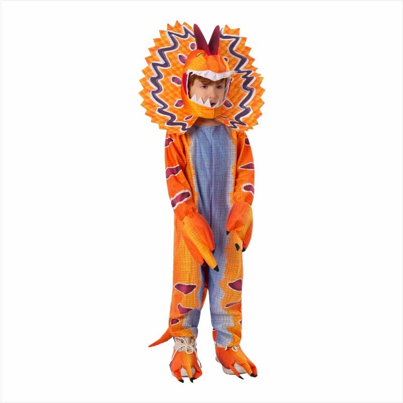 Orange Dilophosaurus Costume for Kids