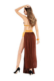 Princess Leia Slave Costume Sexy Gold Bikini Outfit