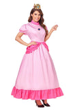 Princess Peach Dress Costume for Adult