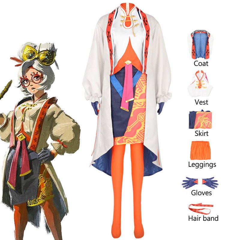 Purah Cosplay Costume. The Legend of Zelda
