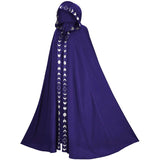 purple cloak with hood 