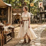 Renaissance Dress - Adjustable Side-Pull Medieval Costume