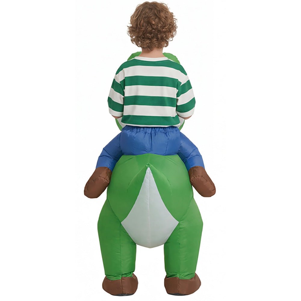 Riding Yoshi Inflatable Costume for Kids and Adults