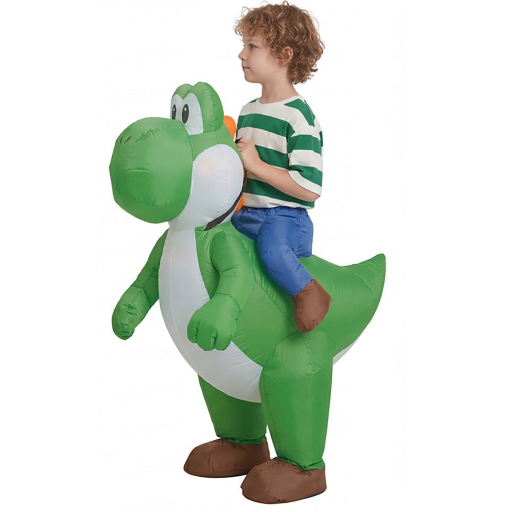 Riding Yoshi Inflatable Costume for Kids and Adults