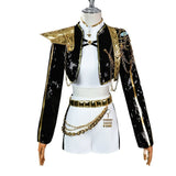 Rumi Costume. Kpop Demon Hunters Golden Stage Black Outfit. Realistic Edition