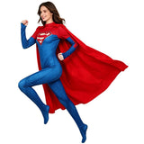 Superwoman Bodysuit Costume with Cape