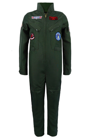 Top Gun Flight Suit Halloween Costume for Adults and Kids