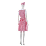 Vickie Candy Striper Nurse Uniform for Adults
