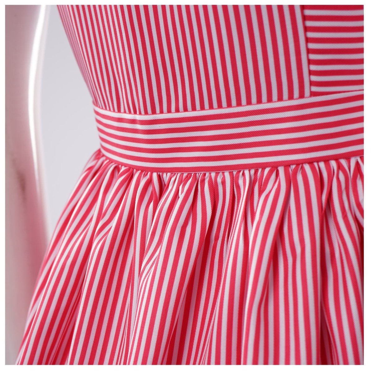 Vickie Candy Striper Nurse Uniform for Adults