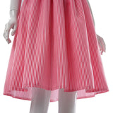 Vickie Candy Striper Nurse Uniform for Adults