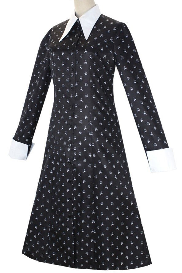 Wednesday Costume for Adults, The Addams Family Costume for Halloween