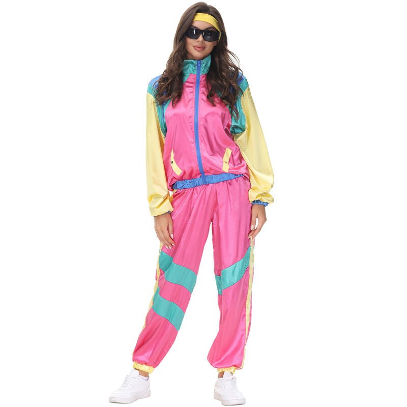 Womens 80s Tracksuit Costume CB80 - 1