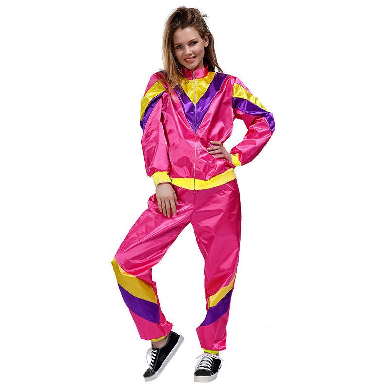 Womens 80s Tracksuit Costume CB80 - 4