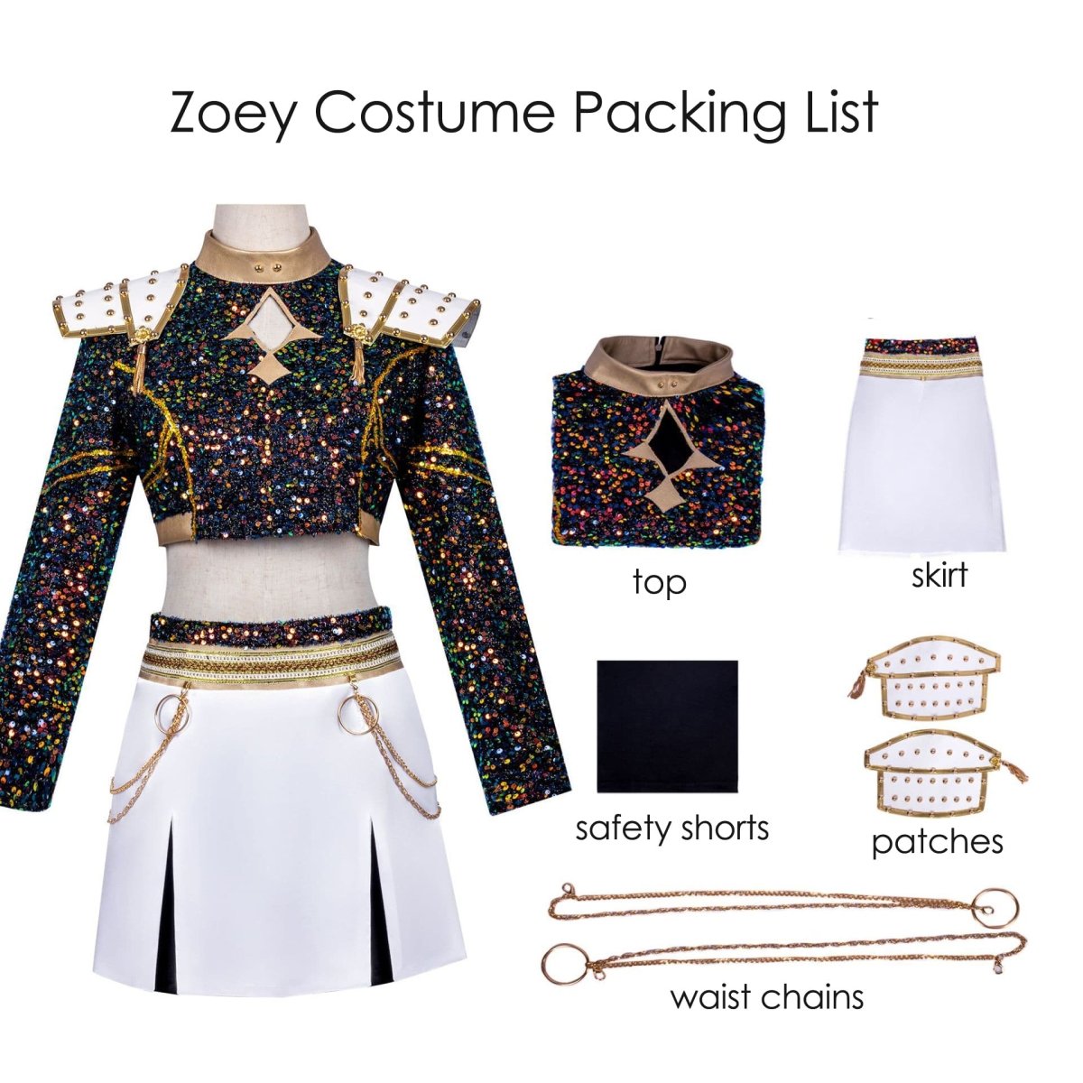 Zoey Black Costume. Realistic Version