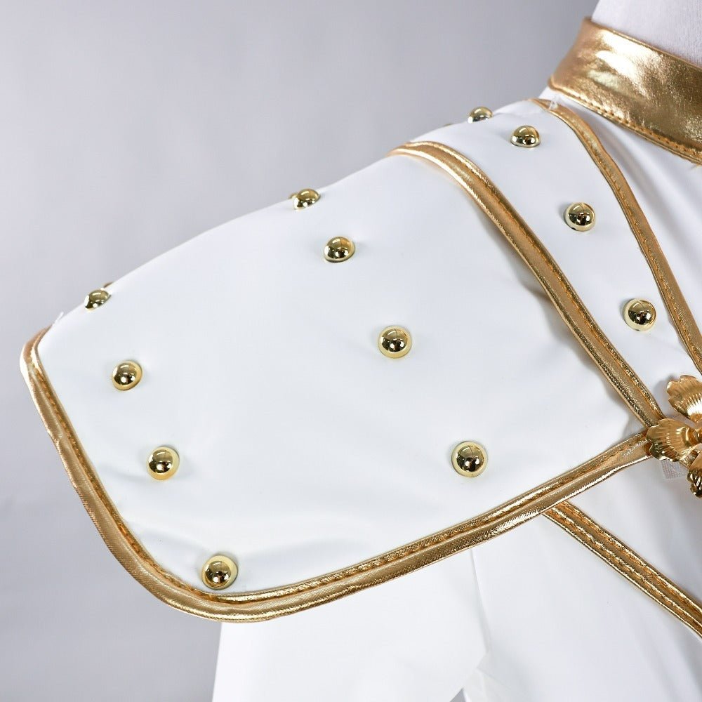 Zoey Costume. Kpop Demon Hunters Golden Stage Outfit. Realistic White Edition