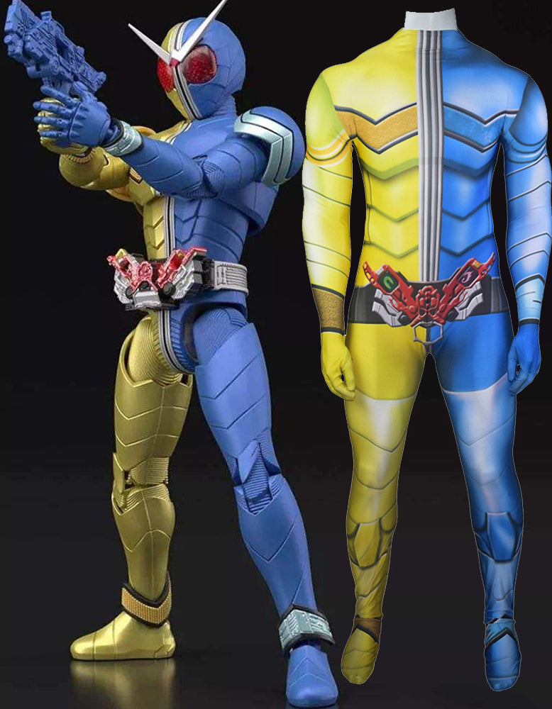 Kamen Rider Double Costume Zentai Bodysuit Adult Kids