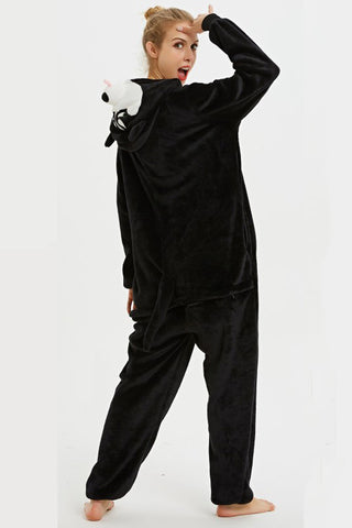 Black Husky Onesie Kigurumi Costume Adult Kids