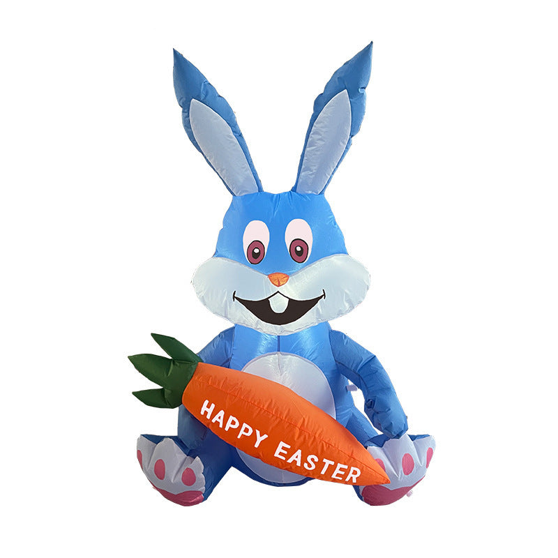 4 Ft Easter Bunny Inflatable Yard Decoration