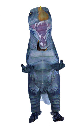 Adult Inflatable Blue Spinosaurus Costume