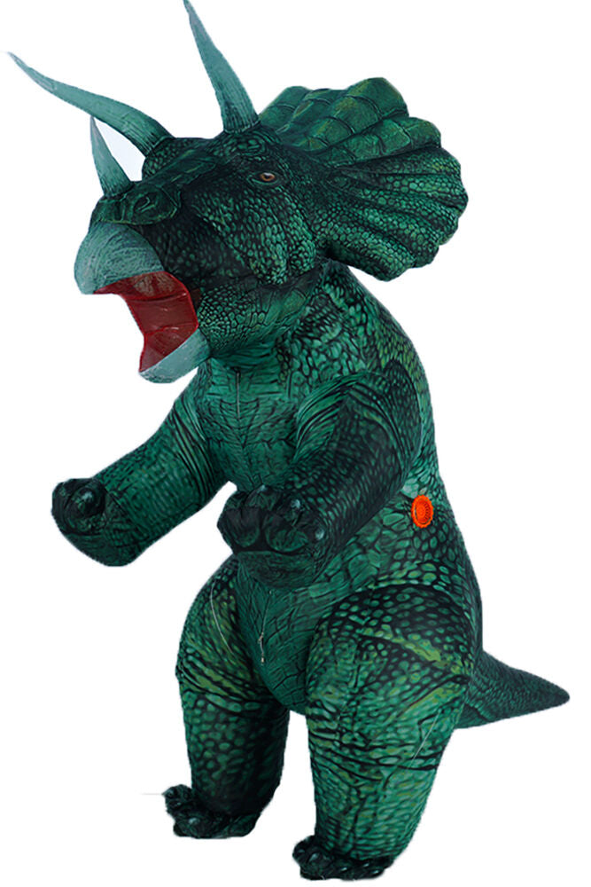 Adult Inflatable Green Triceratops Costumes