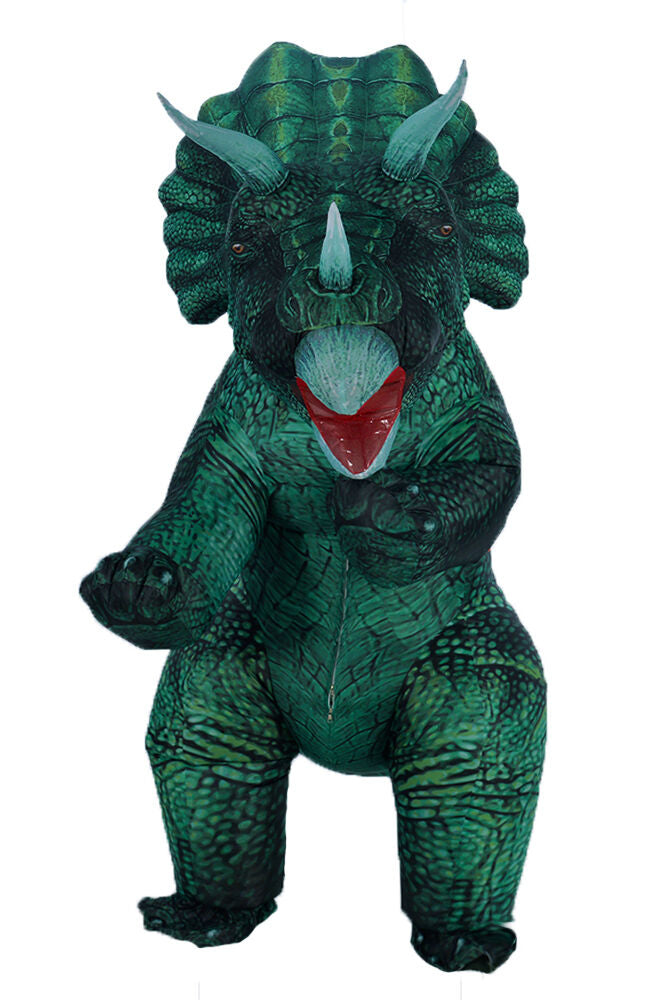 Adult Inflatable Green Triceratops Costumes