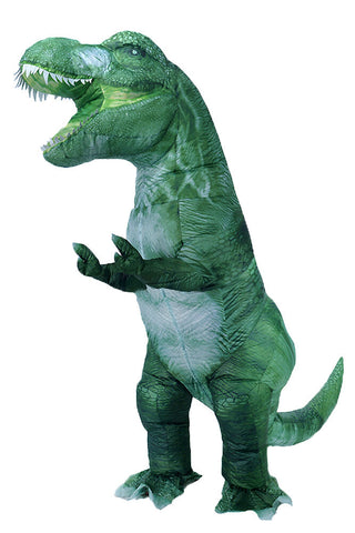 Adult Inflatable Green Tyrannosaurus Costume