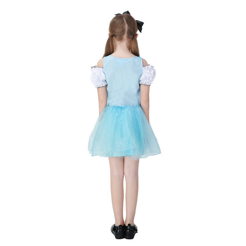 Kid's Alice in Wonderland Short Dress Costume