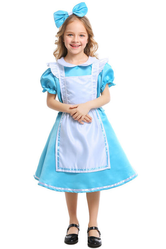 Girls' Alice in Wonderland Dress Costume Halloween – Hallowitch Costumes