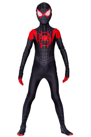 Spiderman Miles Morales Costume for Kids and Adults