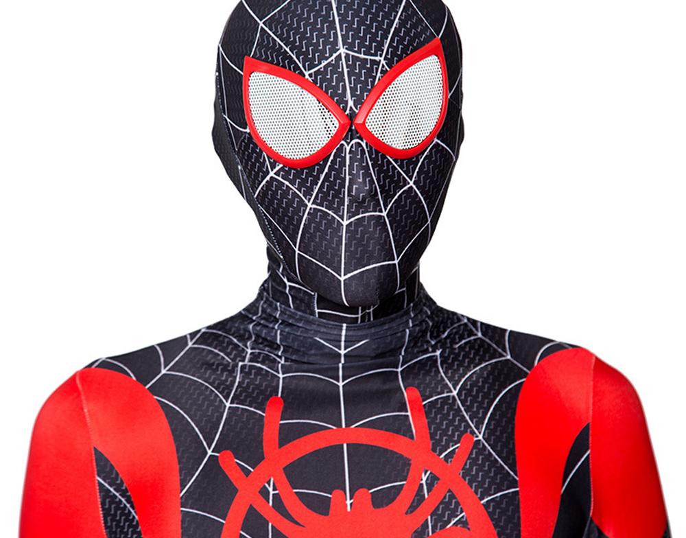 Miles Morales Suit Spider Man Costume for Boys and Adult Men.