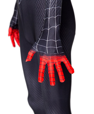 Boys Miles Morales Suit Costume Spiderman into the Spiderverse Outfit