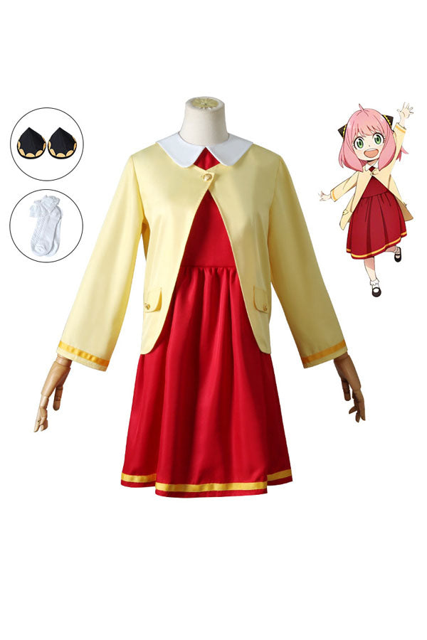 Anime Spy x Family Cosplay Anya Forger Dress Costume