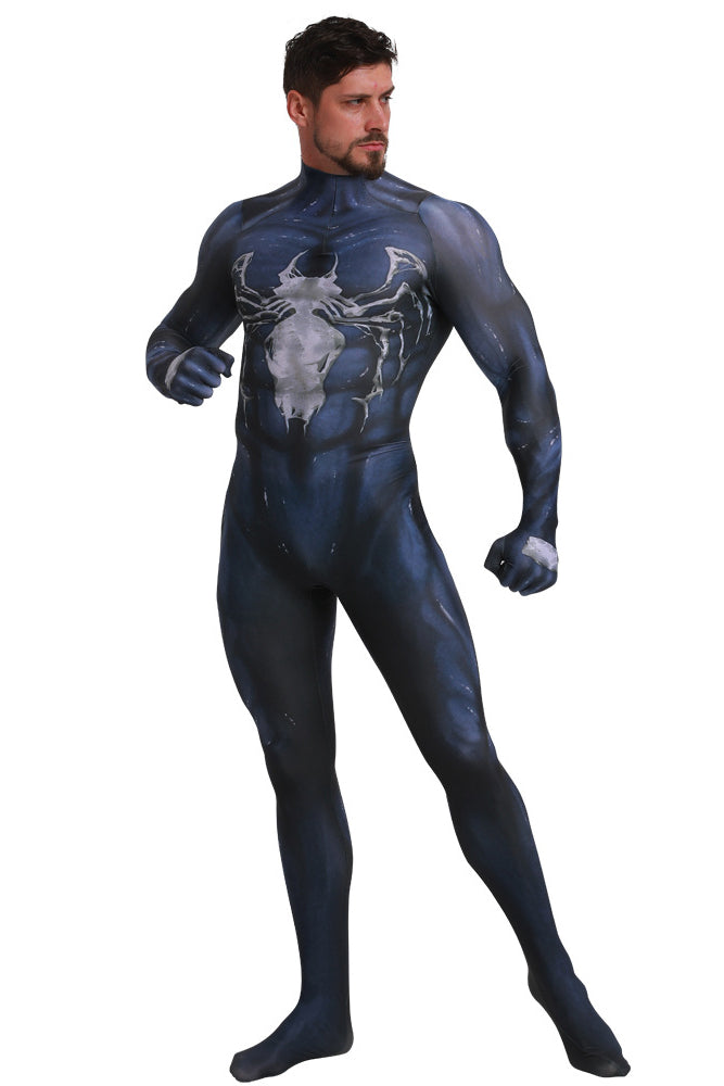 Black Venom Suit Zentai Cosplay Costume for Halloween