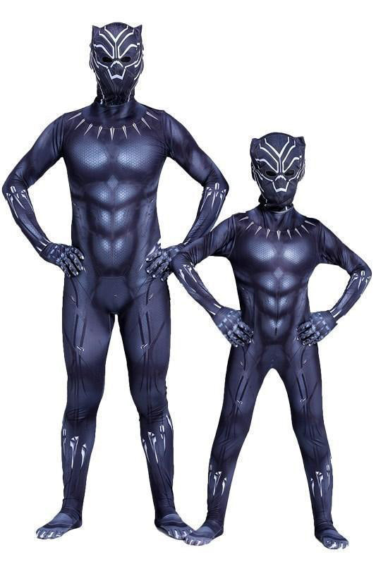 Black Panther Costume For Adult And Kids