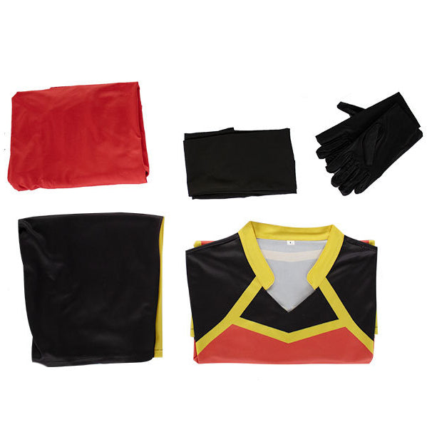 Blue Lock Jersey Cosplay Costume Black and Red