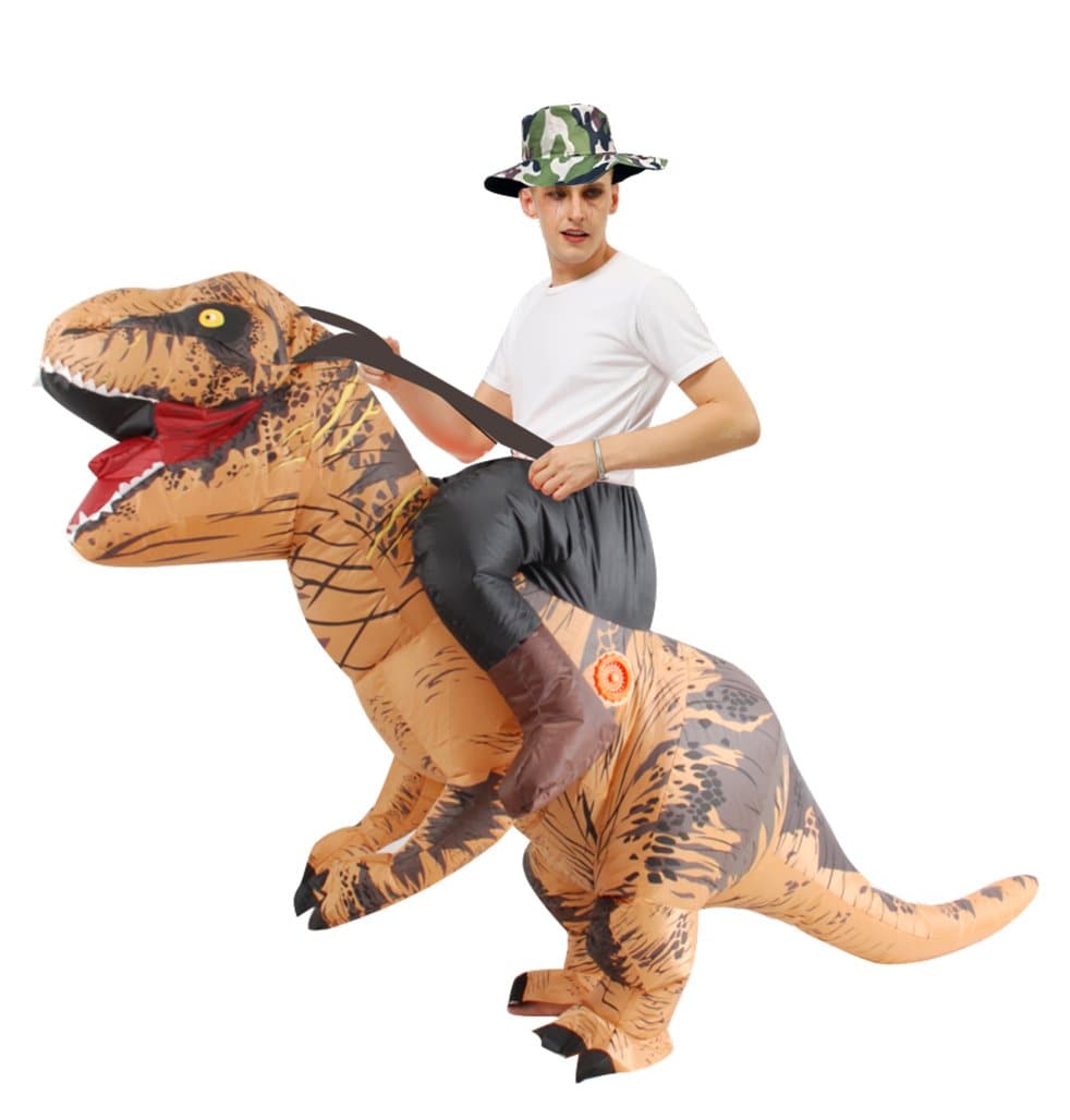 Inflatable Riding Dinosaur Costume For Adult Men