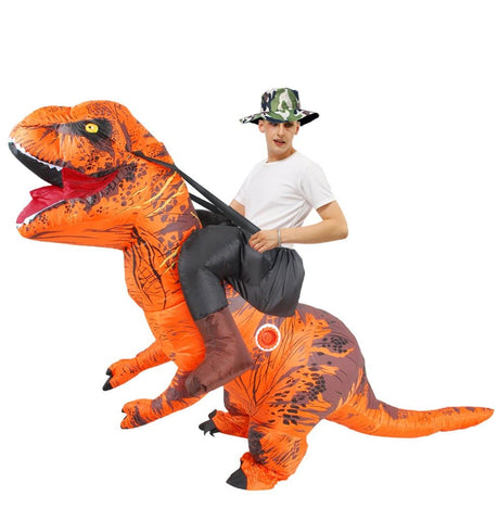 Inflatable Riding Dinosaur Costume For Adult Men