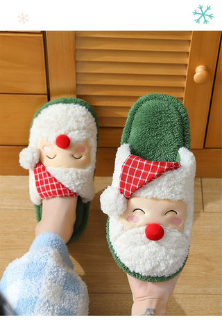 Christmas Cotton Santa Claus Slippers for Adult