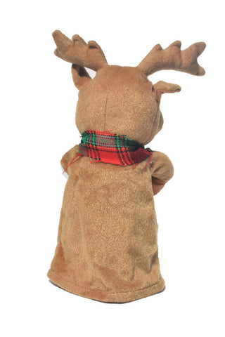 Singing Dancing Reindeer Plush Christmas Decoration