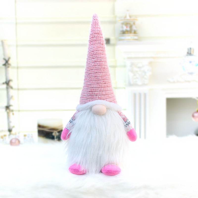 Christmas Gnome Plush Dolls Family Decoration
