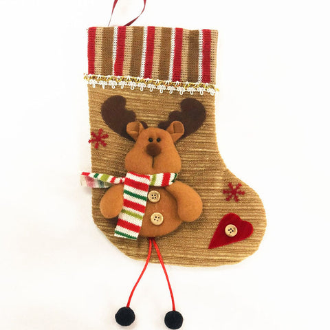 6 Piece Christmas Stockings for Family Holiday Decoration