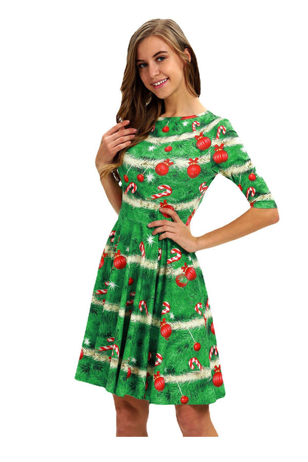Christmas Theme Holiday Dress for Adult