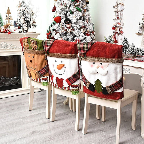 Christmas Ornament Chair Back Covers 1 Pack (3 Pieces)