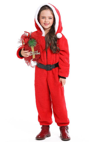 Christmas Onesie Costume For Kids-Red