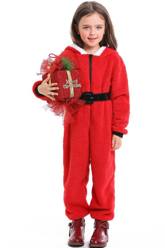 Christmas Onesie Costume For Kids-Red