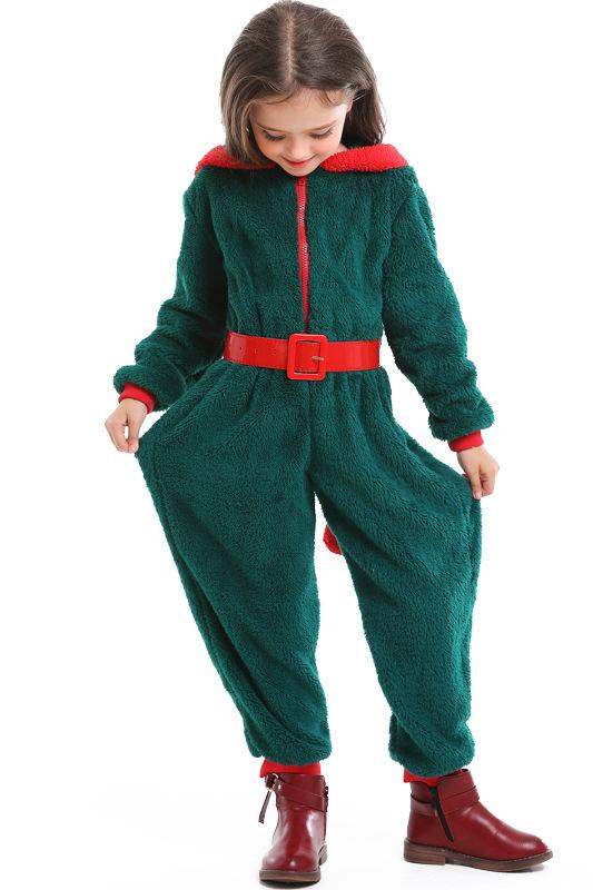 Christmas Onesie Costume For Kids- Green