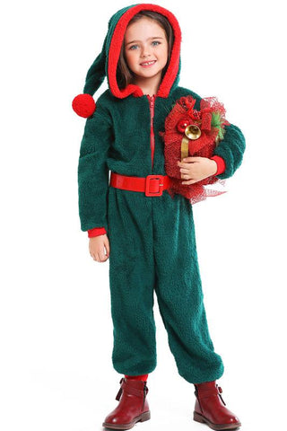 Christmas Onesie Costume For Kids- Green