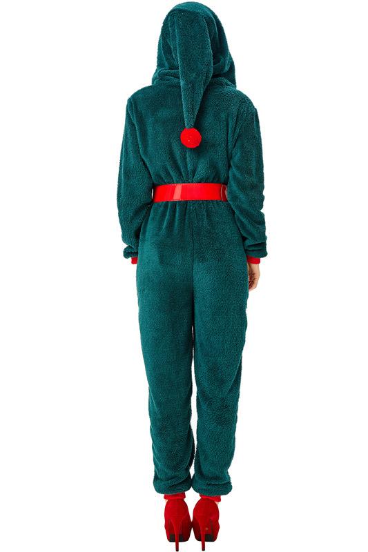 Christmas Onesie Costume For Adults- Green